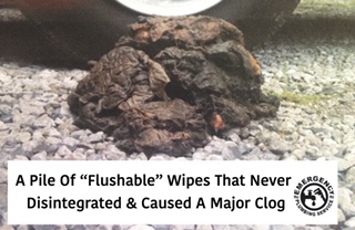 Flushable Wipes Are Not Flushable 6 clog