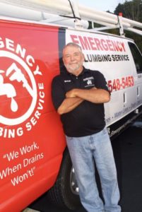 This Is Us 26 Keith stands proudly by his Emergency Plumbing Service van