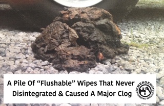 Flushable Wipes Are Not Flushable